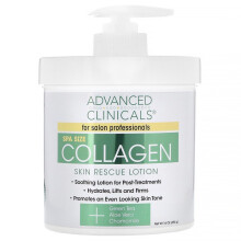 Advanced Clinicals, Kolagen, Lotion ratujący skórę, bez zapachu, 16 oz (454 g)