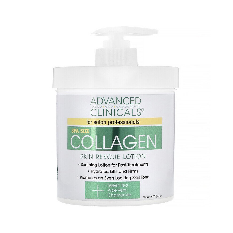 Advanced Clinicals, Collagen, Skin Rescue Lotion, 16 oz (454 g)