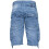 Ze Enzo (Light Stonewash, 30") Enzo Mens Shorts Raw Combat Cargo Pockets Denim 5