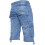 Ze Enzo (Light Stonewash, 30") Enzo Mens Shorts Raw Combat Cargo Pockets Denim 2