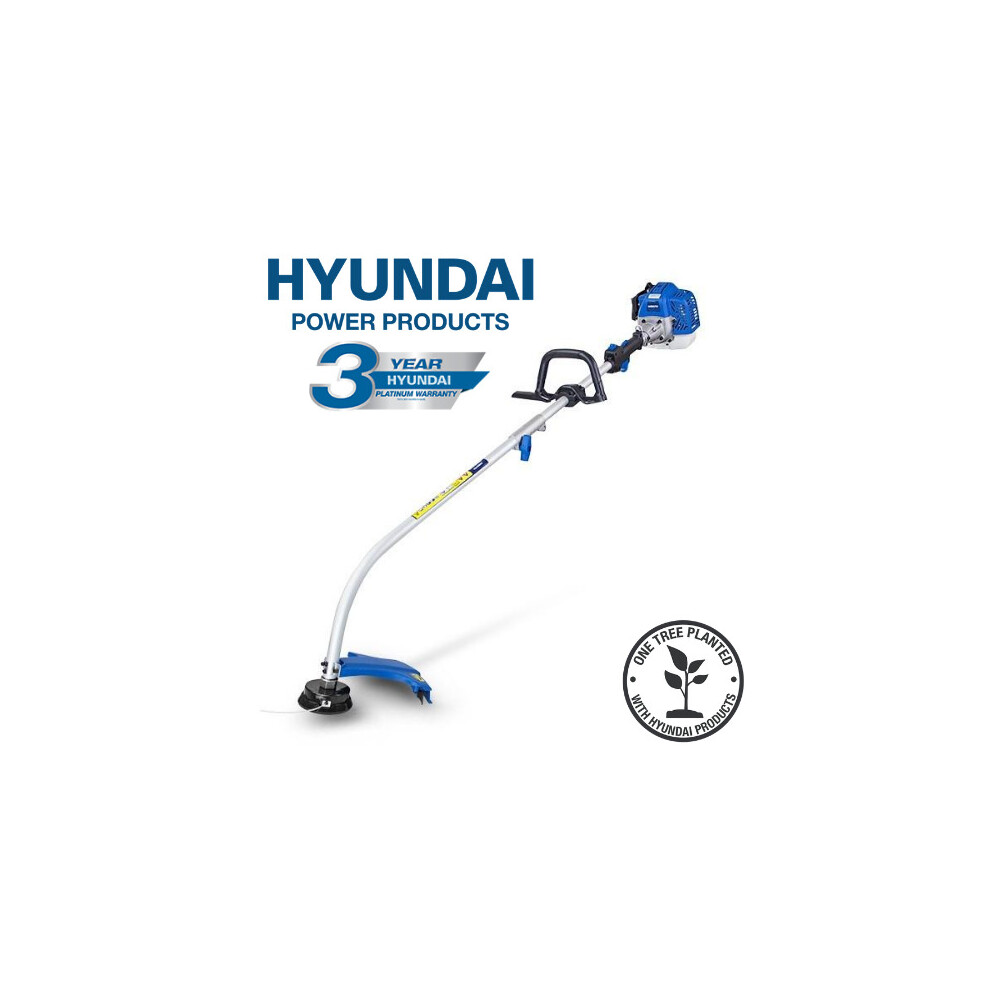 Hyundai Hytr2600x Split Shaft 38Cm Cutting Width 26Cc Petrol Grass Trimmer