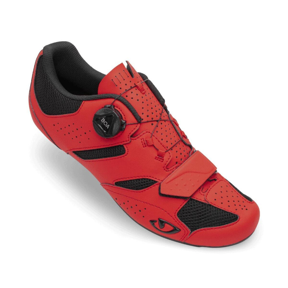 (41, Bright Red) Giro Savix II Road Cycling Shoes