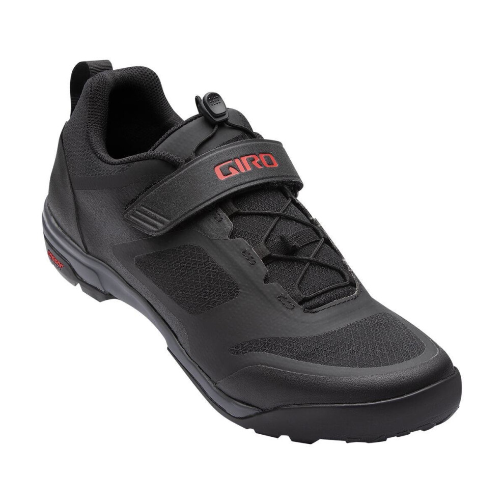 (48, Black / Dark Shadow) Giro Ventana Fastlace MTB Cycling Shoes