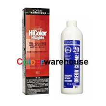 (Red, Dev (Vol. 20) 16oz) L'Oreal HiColor Red HiLights For Dark Hair Only