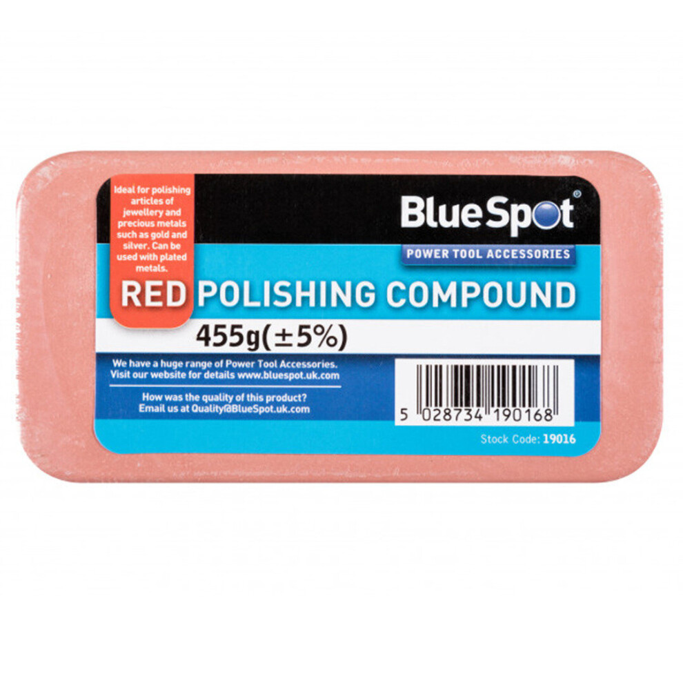 Polishing Compound Blocks Buffing 500g Red Bluespot BS19016