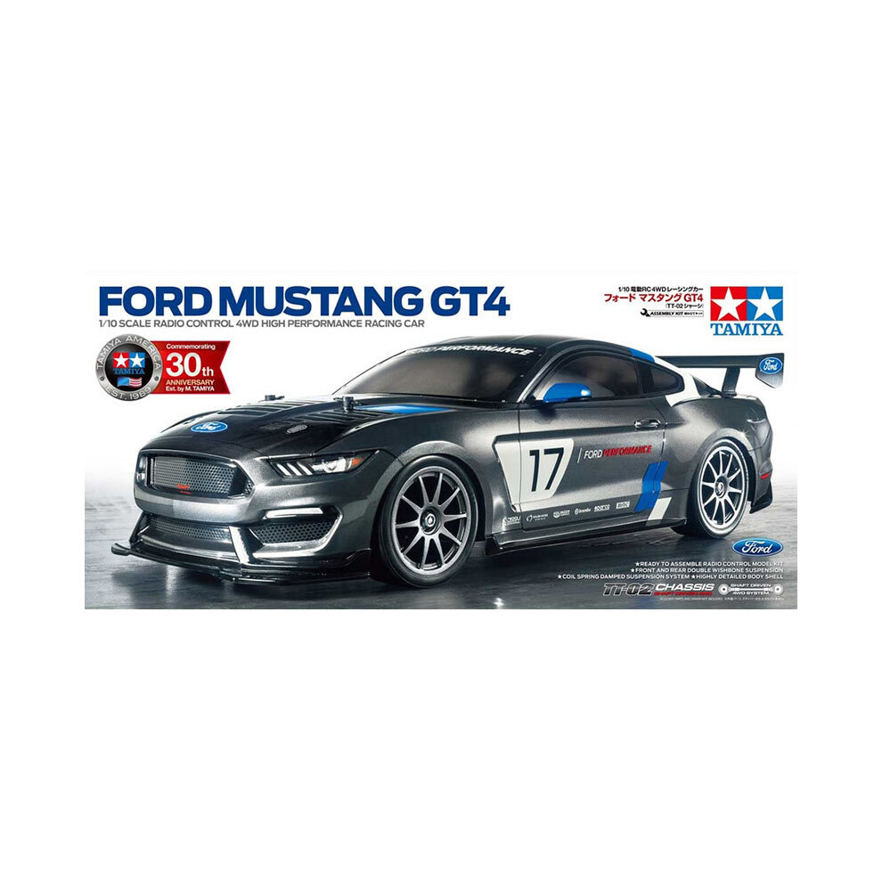 TAMIYA RC Ford Mustang GT4 (TT-02) 58664 1:10 Assembly Kit