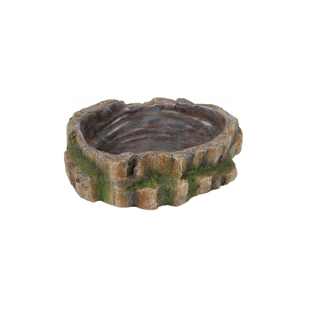 Trixie Reptile Rainforest Water & Food Bowl - 18 x 4.5 x 17 cm