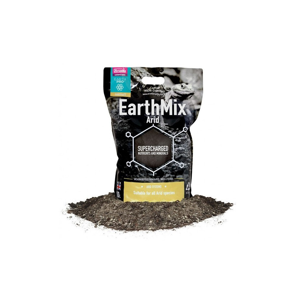 Arcadia EarthMix Arid Reptile Vivarium Substrate 2 Sizes - 10 Litres