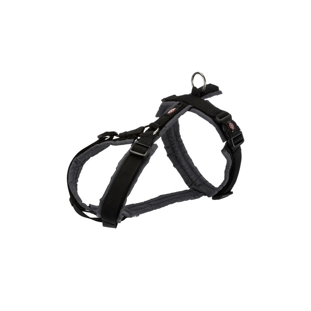 Trixie Premium Trekking Y Shaped Dog Harness - Black/Graphite, Large