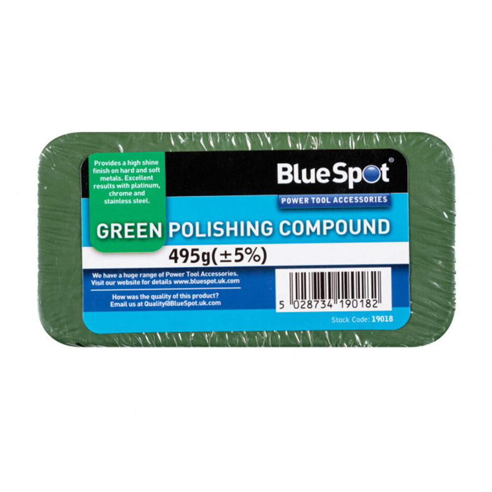 Polishing Compound Blocks Buffing 500g Green Bluespot BS19018