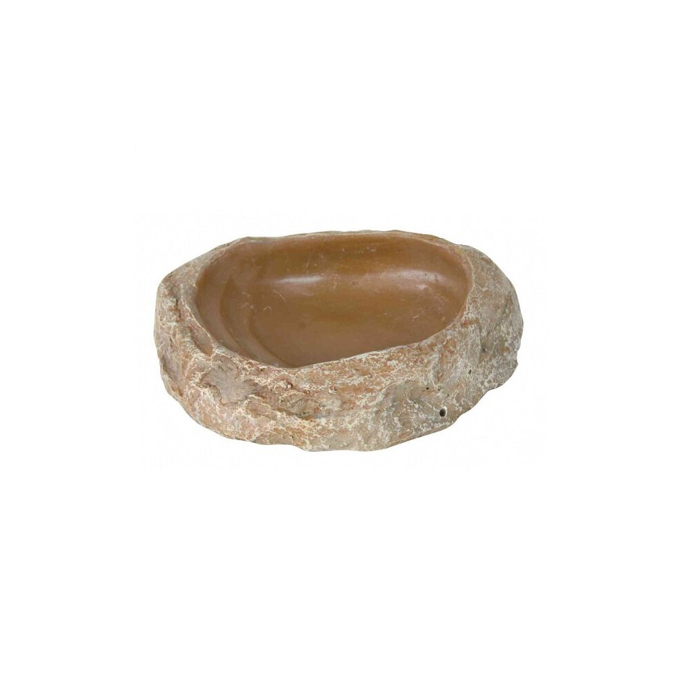 Trixie Steppe Rock Water & Food Bowl - 11 x 2.5 x 7 cm