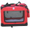 HugglePets HugglePets Fabric Crate Foldable Pet Carrier - Red, Medium 1