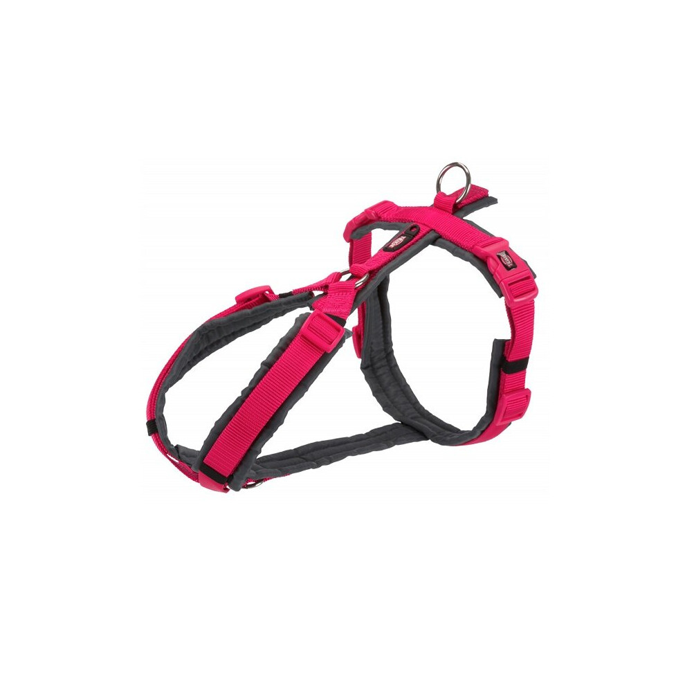 Trixie Premium Trekking Y Shaped Dog Harness - Fuchsia/Graphite, Large