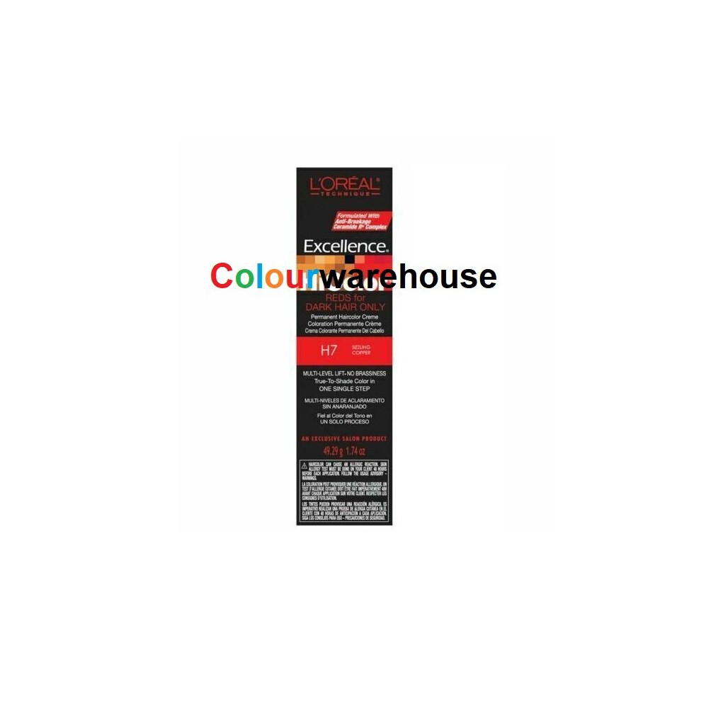 LâOrã©Al Paris Multicoloured (H7 Sizzling Copper) L'oreal Hicolor H7 Sizzling Copper, Reds For Dark Hair Only