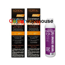 (H4 (2x), Dev (Vol. 30) 8oz) L'Oreal HiColor H4 Shimmering Gold, Blondes For Dark Hair Only