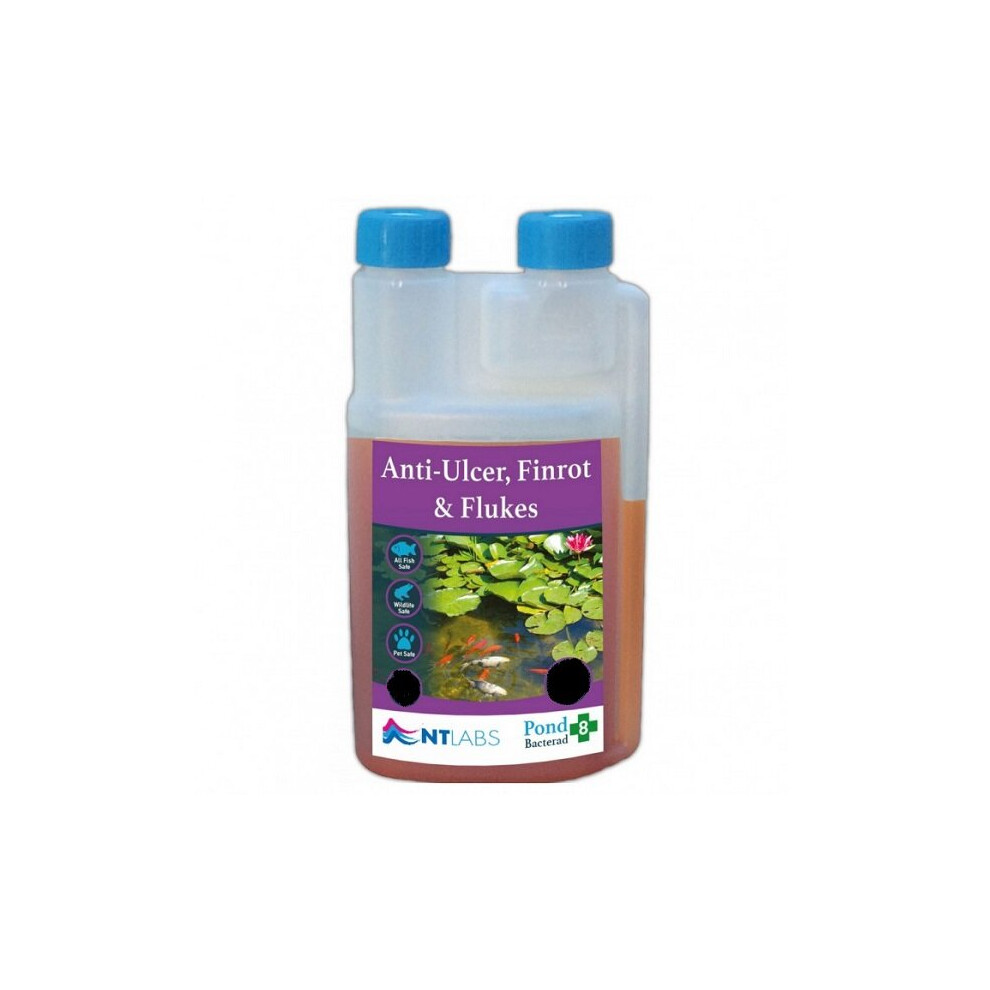 Nt Labs Pond Bacterad (Anti-Ulcer / Fin-Rot & Flukes) - 1 Litre