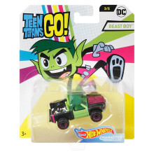 Hot Wheels FLJ12 DC Teen Titans Go! Character Cars - Beast Boy (DMH73)