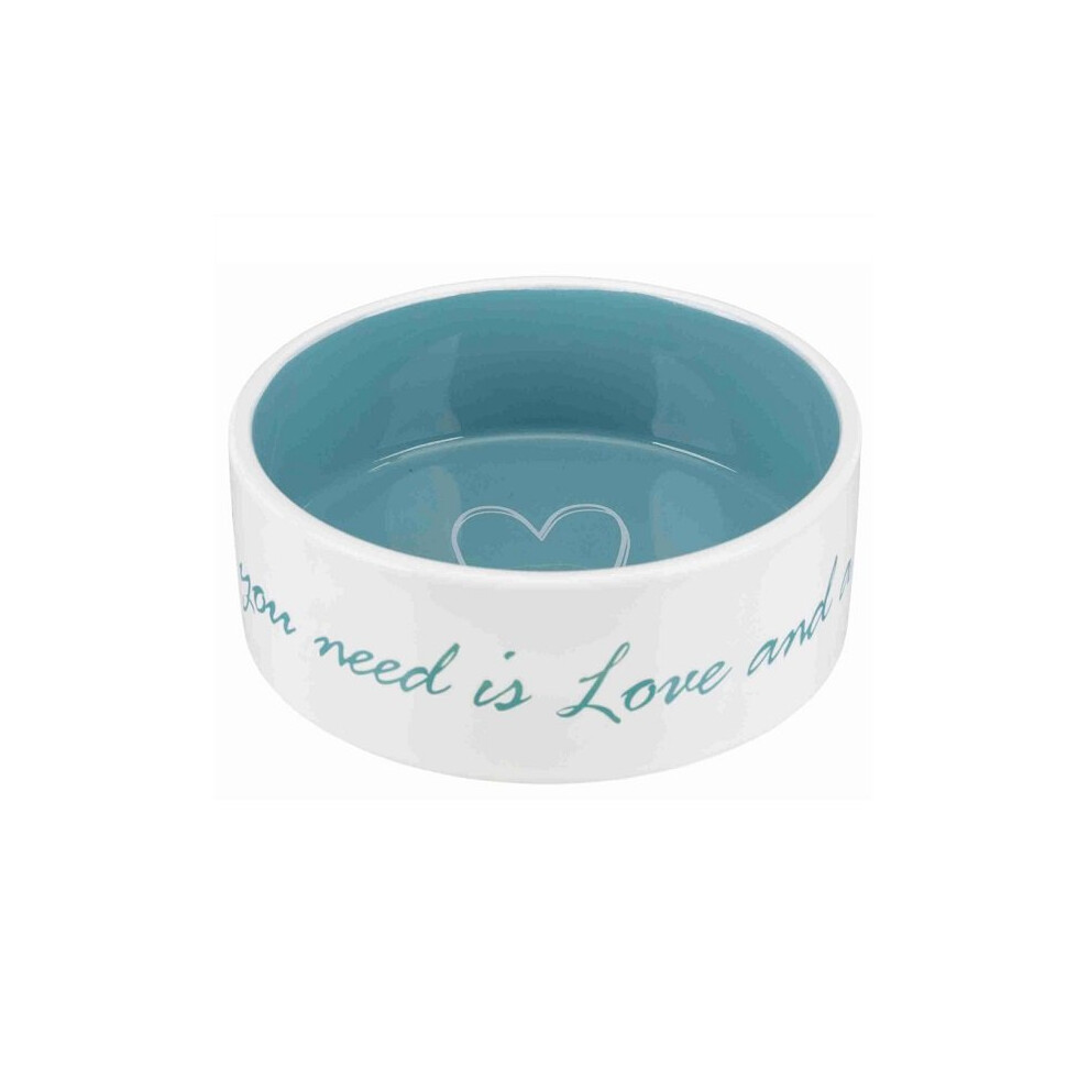 Trixie "All You Need is Love & a Pet Dog" Ceramic Bowl - 1.4 L / 20 cm