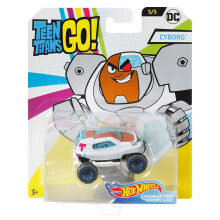 Hot Wheels FLJ11 DC Teen Titans Go! Character Cars - Cyborg (DMH73)