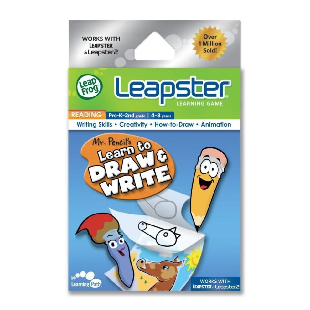 Leapfrog Leapster - Mr Pencil's Learn To Draw & Write Educational Game For Kids