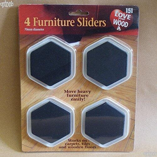 FURNITURE SLIDERS 4pk 70mm