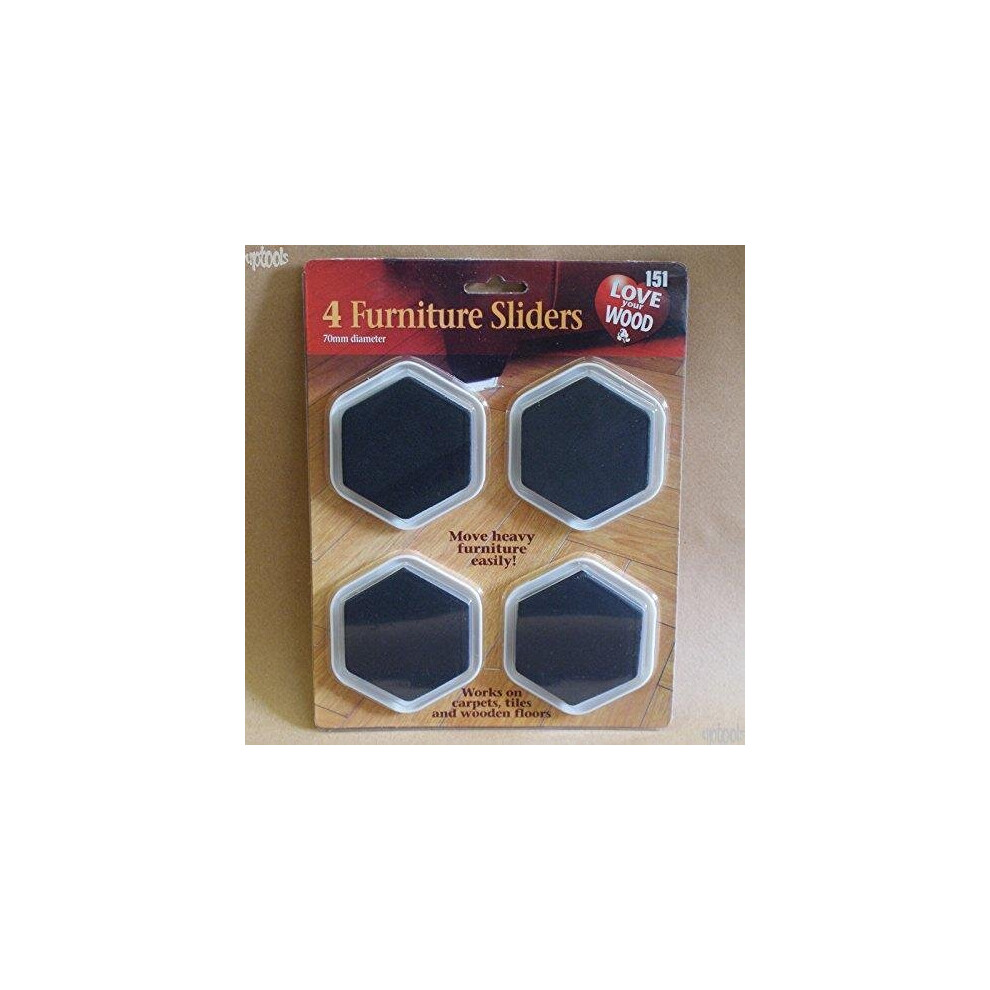 Furniture Sliders 4Pk 70Mm 5050375038707