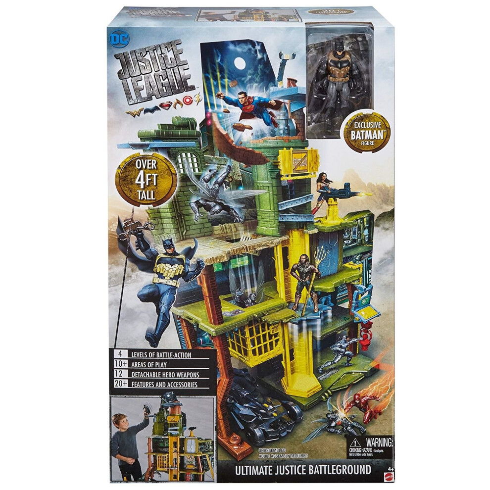 Justice League Playset - ULTIMATE JUSTICE BATTLEGROUND (FKJ24)