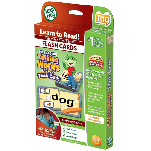 LeapFrog LeapFrog TAG Book Interactive Talking Words Factory & Flash Cards Toy