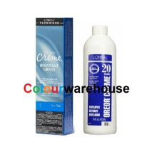 (4X, Dev (Vol. 20) 16oz) L'Oreal Excellence Creme Resistant Grays 4X Dark Brown Permanent Haircolor