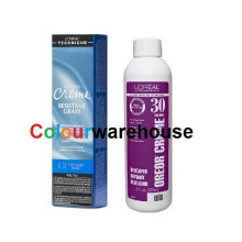 (6.3X, Dev (Vol. 30) 8oz) L'Oreal Excellence Creme Resistant Grays 6.3X Light Golden Brown Permanent Haircolor