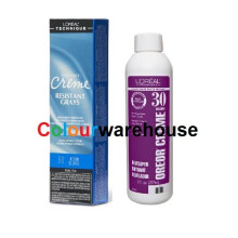 (8X, Dev (Vol. 30) 8oz) L'Oreal Excellence Creme Resistant Grays 8X Medium Blonde Permanent Haircolor