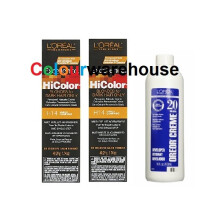 (H14 (2x), Dev (Vol. 20) 16oz) L'Oreal HiColor H14 Vanilla Champagne, Blondes For Dark Hair Only