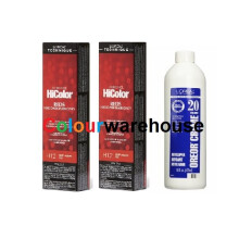 (H12 (2x), Dev (Vol. 20) 16oz) L'Oreal HiColor H12 Deep Auburn Red, Reds For Dark Hair Only