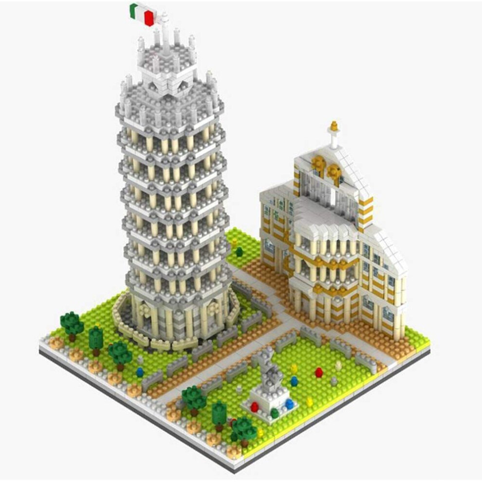 Tower of Pisa 3D Model Puzzle  Mini Diamond Building Nano Bricks Blocks Toys for Children