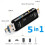 (black) 5 In 1 Multifunction Usb 3.0 Type C/Usb /Micro Usb/Tf Memory Card Reader OTG Card Reader Adapter 1
