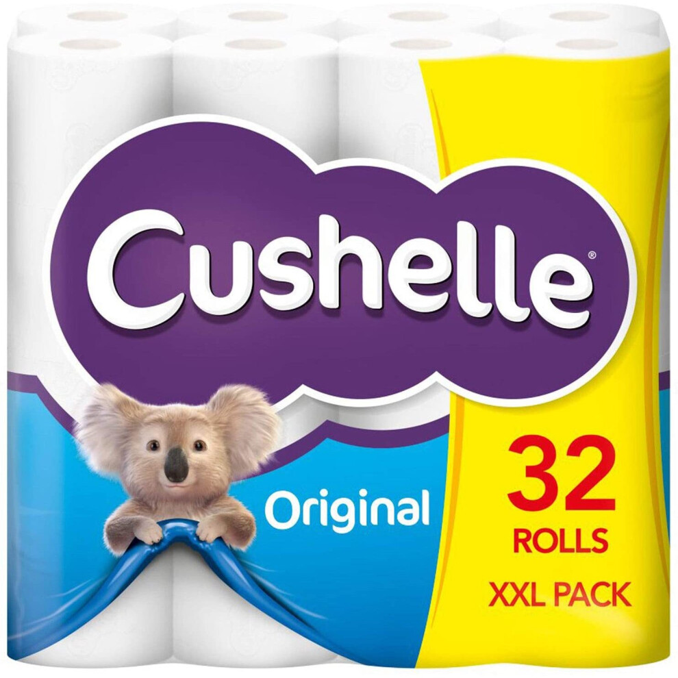 32 CUSHELLE ORIGINAL TOILET ROLLS