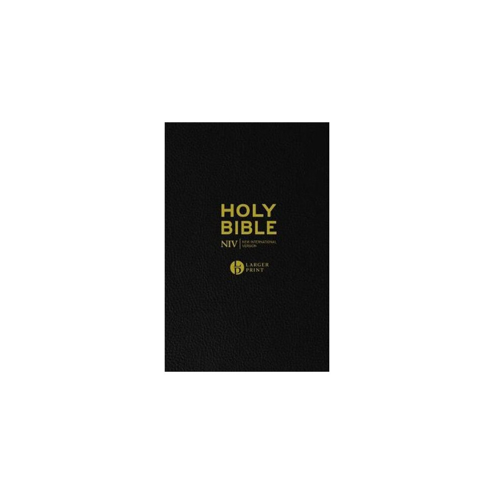 NIV Larger Print Black Leather Bible