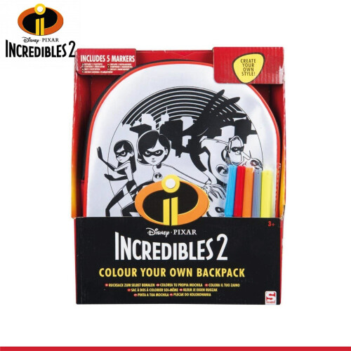 Incredibles Colour Your Own Backpack 2