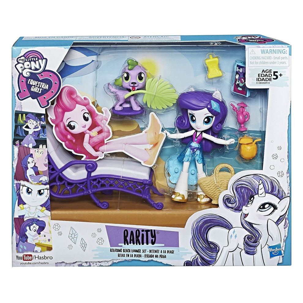 My Little Pony E1084ES0 Equestria Girls Rarity Relaxing Beach Lounge Set