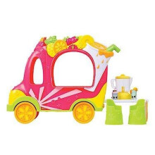 Shopkins Shoppies Smoothie Truck Playset (HPK50000) with 2 Exclusive Shopkins, Blender & 2 Stools