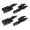 4X Solar Panel MC4 T Branch Connectors Cable Splitter Coupler Combiner Black 1
