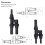 4X Solar Panel MC4 T Branch Connectors Cable Splitter Coupler Combiner Black 8