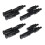 4X Solar Panel MC4 T Branch Connectors Cable Splitter Coupler Combiner Black 2