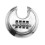 2pcs Combination Discus Padlock Round Pad Lock Set 4-Digit Designed 70mm 8