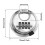 2pcs Combination Discus Padlock Round Pad Lock Set 4-Digit Designed 70mm 5