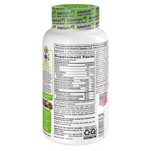 VitaFusion, Omega-3, EPA/DHA, Raspberry Lemonade, 120 Gummies 1