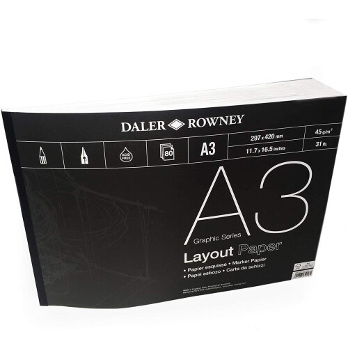 Daler-Rowney DR Layout Pad A3 80 φύλλων, GDALAYPA3 2