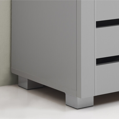 Timber Art Design UK 5 Tier Shoe Storage Cabinet 3 Door Cupboard Stand Rack Unit Grey 1