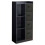 URBN Living (Black, Black) Bookcase with Fabric Drawers | 7 Cube Wooden Unit 1