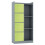 URBN Living (Grey, Green) Bookcase with Fabric Drawers | 7 Cube Wooden Unit 1